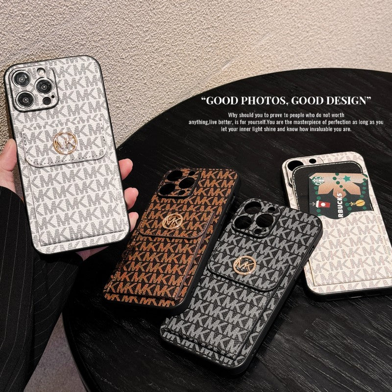 MK Card Bag Gold iPhone Case mysite