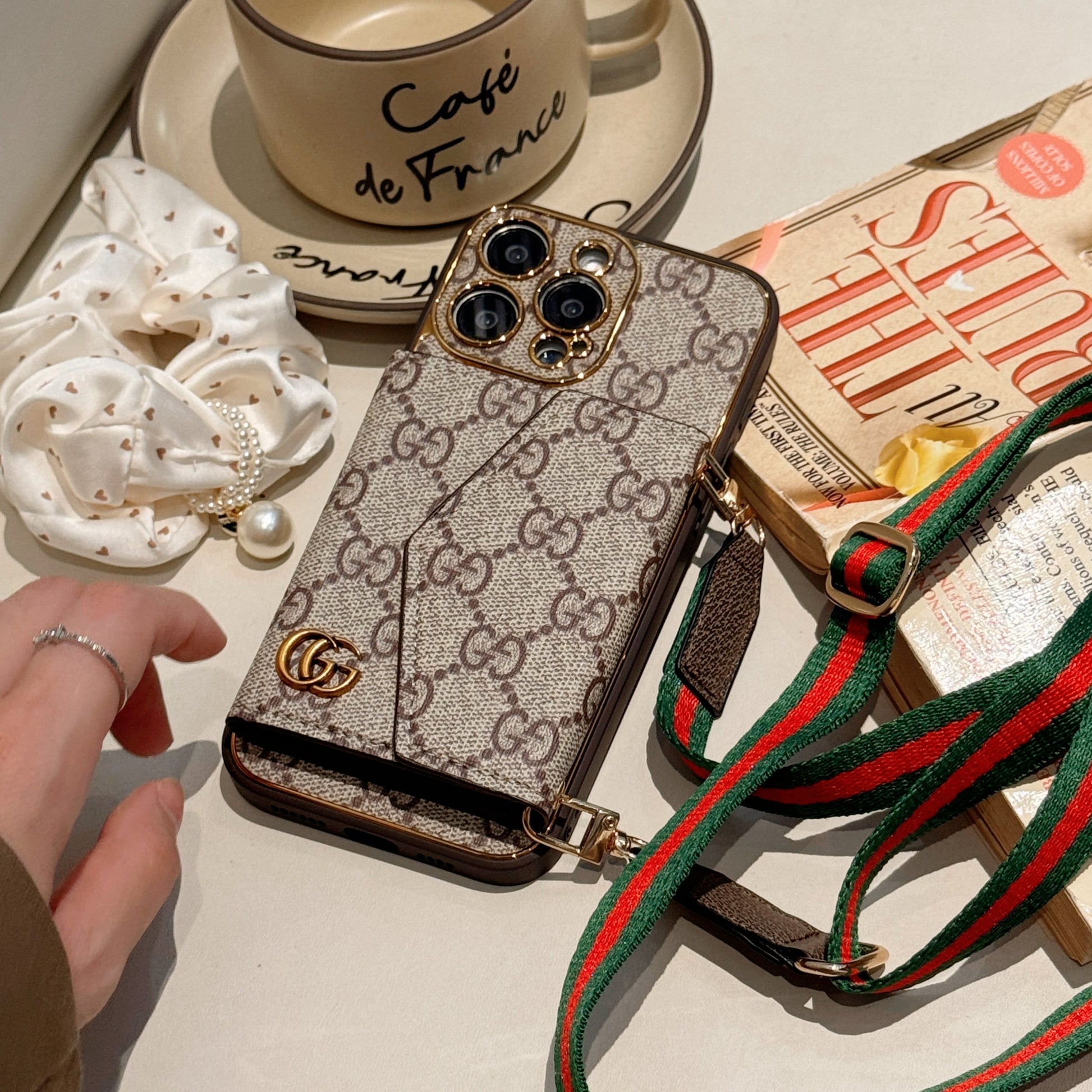 Luxury Monogram Canvas Leather Card Holder iPhone Cases mysite