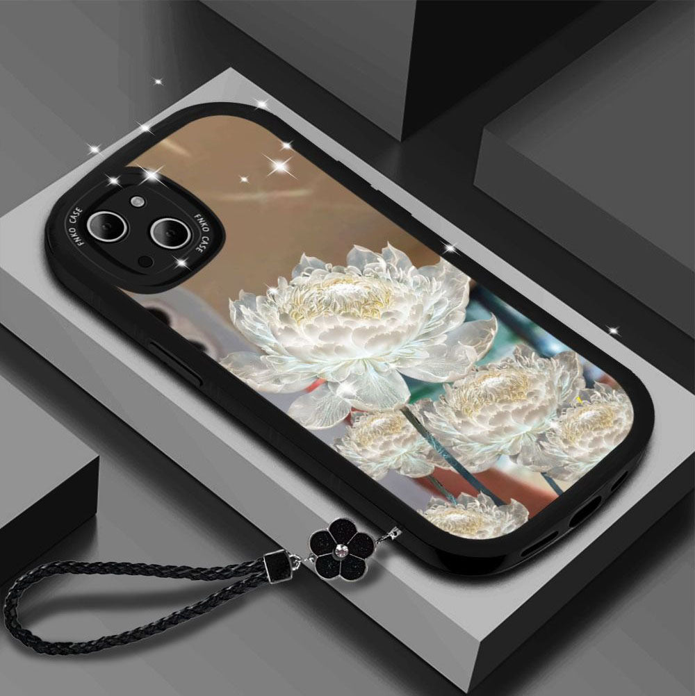 Mirror Flower With Wristband For iPhone Case mysite