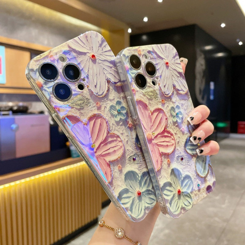 iPhone Case|Vintage Oil Painting Flower mysite