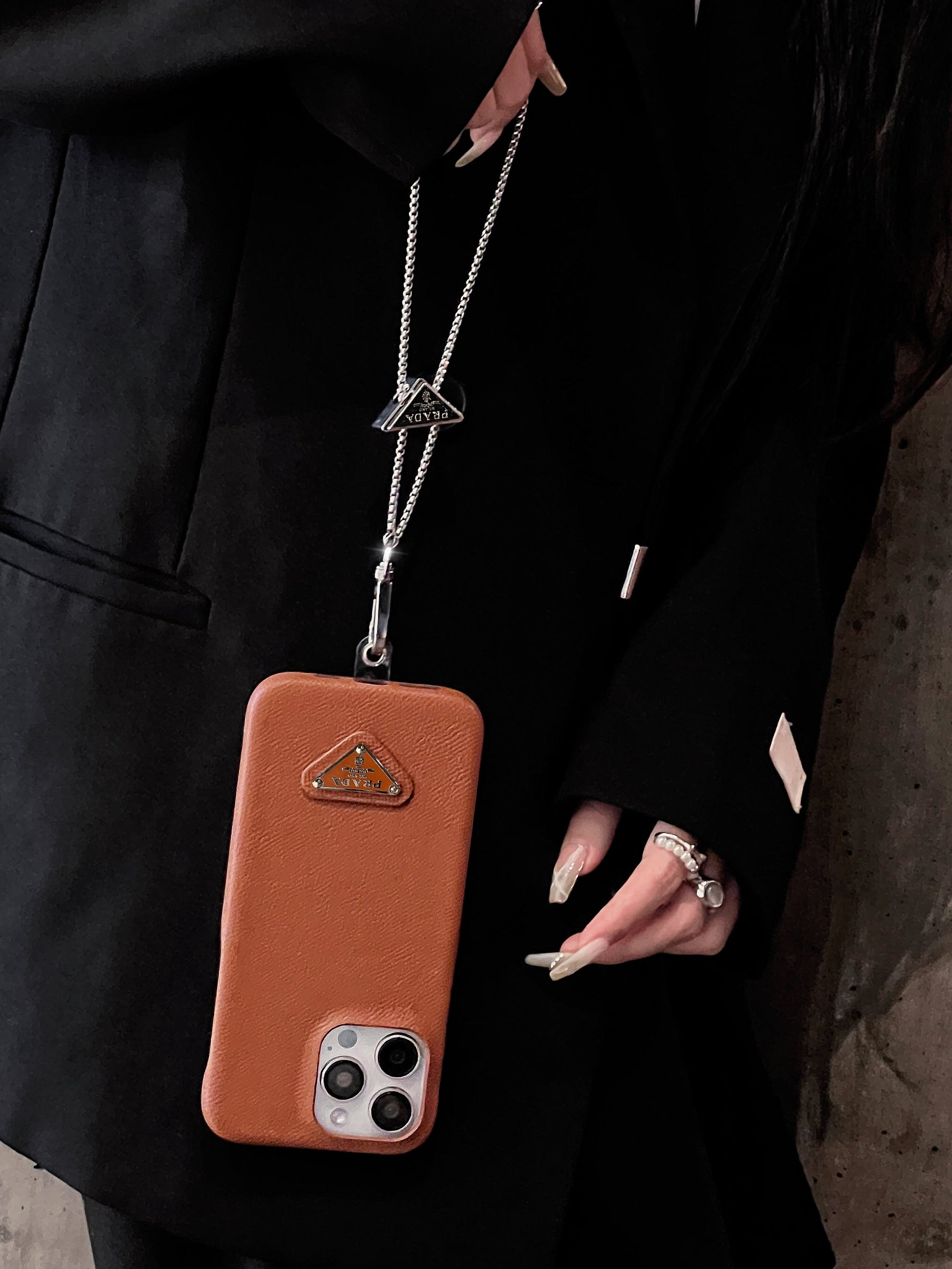 Pra Leather Crossbody iPhone Case mysite