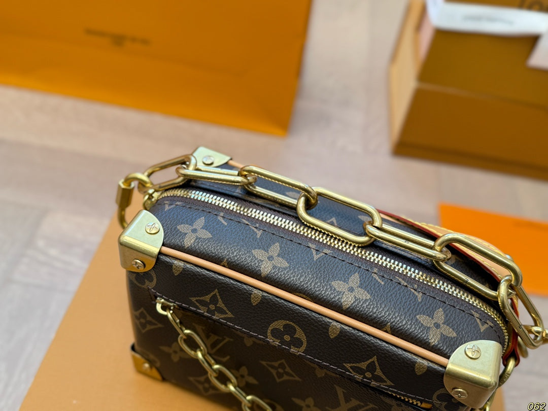 Louis Vuitton LV Soft Trunk Box Bag Satchel 18x12cm mysite