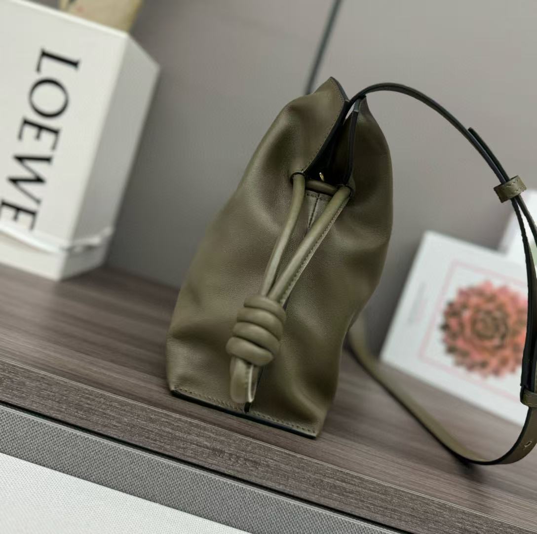 Loewe Flamenco Lucky Bag 30 Eucalyptus Olive Green Nappa Lambskin mysite