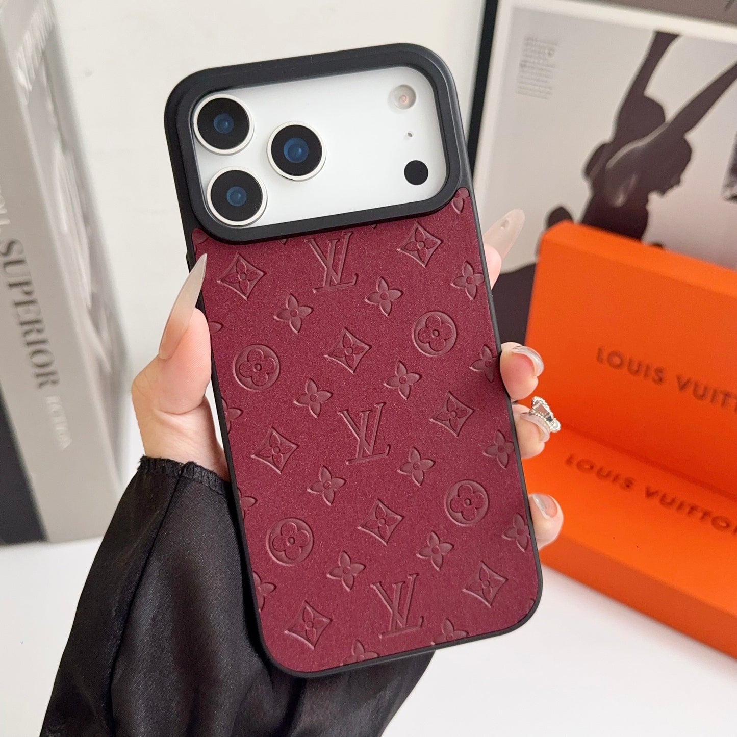 Lux LV Leather Phone Case For iPhone 17 / 16 / 15 / 14s mysite