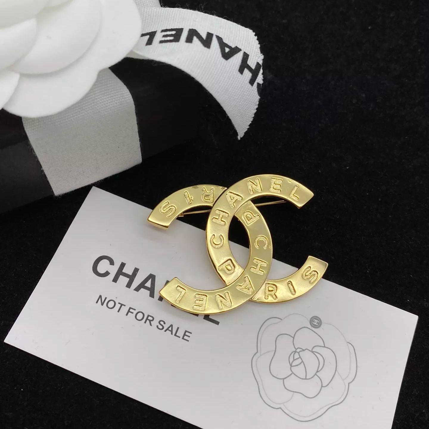Simple Engraved Letter Brooch mysite