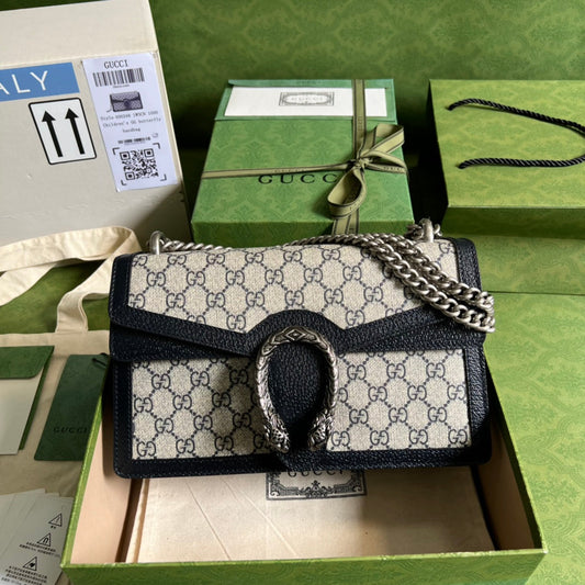 Gucci Dionysus GG Supreme Beige and Blue - 28x18x9cm mysite