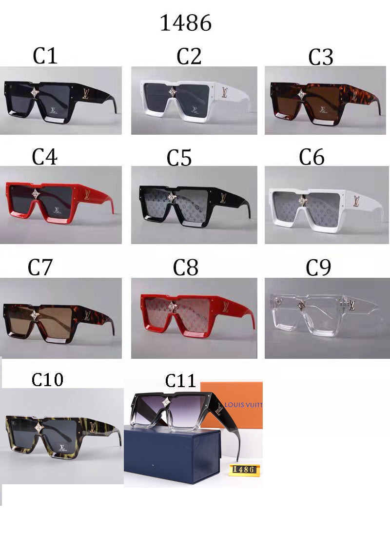 Luxury Large Frame Fashion Sunglasses—82978 Luxcases.shop