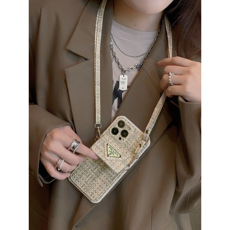 Pra Weave Card Bag Crossbody iPhone Case mysite