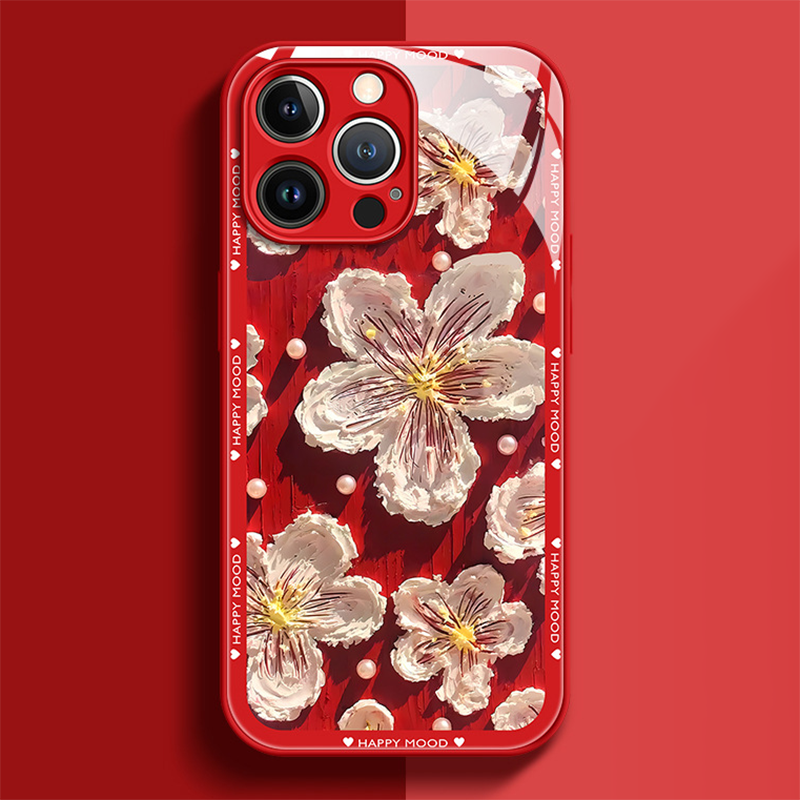 Ins New Oil Painting Flower iPhone Case mysite