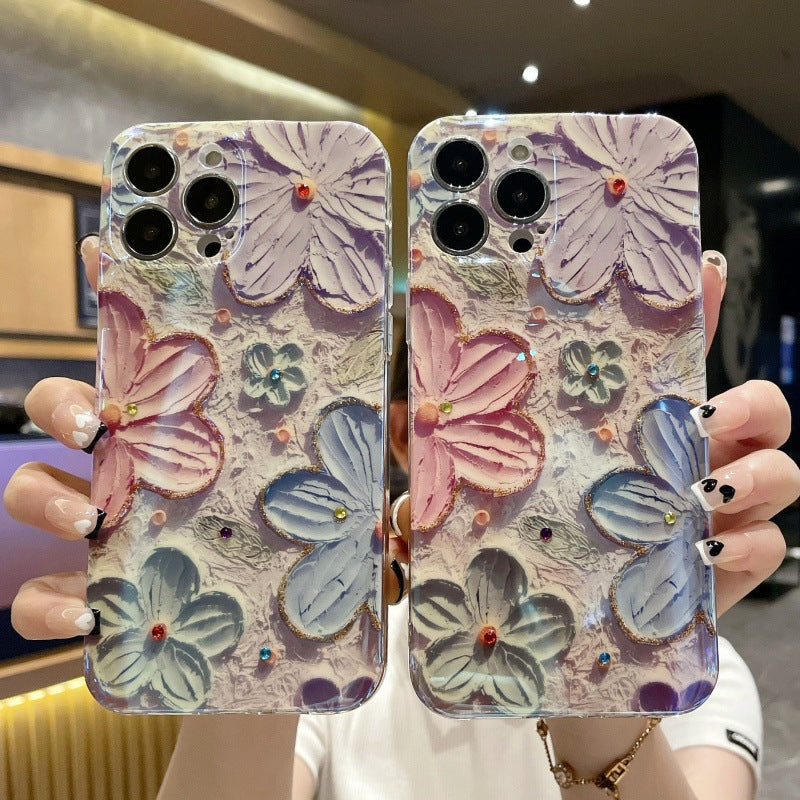 iPhone Case|Vintage Oil Painting Flower mysite