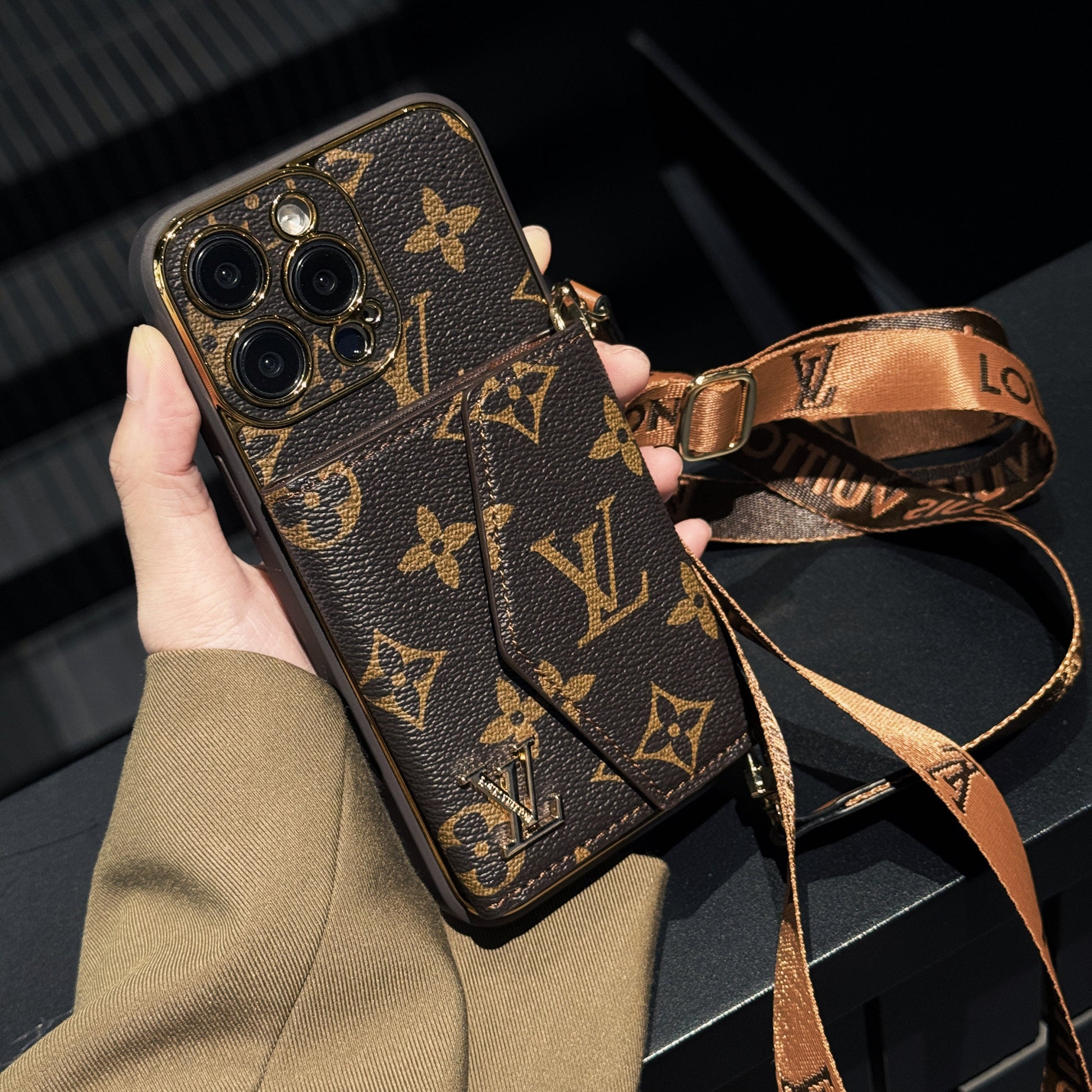 Luxury Monogram Canvas Leather Card Holder iPhone Cases mysite