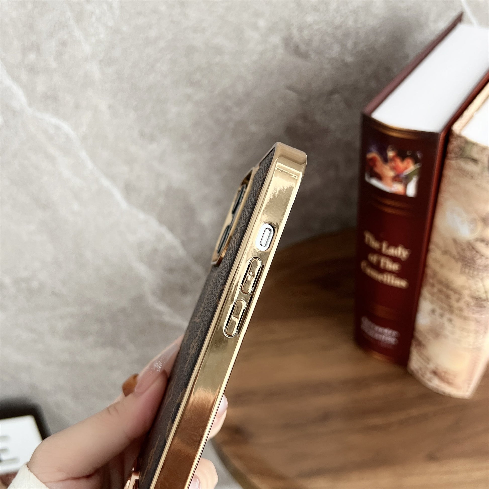 MONOGRAM CANVAS LEATHER PREMIUM ELECTROPLATING FOR IPHONEs mysite