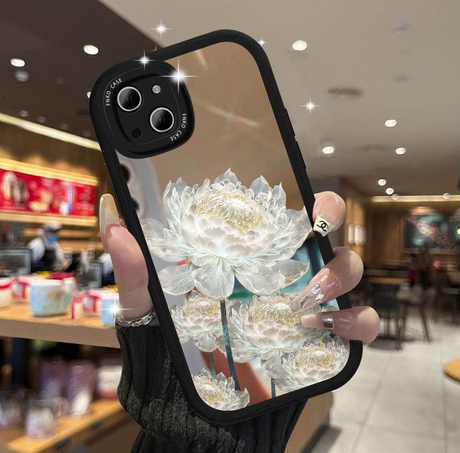 Mirror Flower With Wristband For iPhone Case mysite