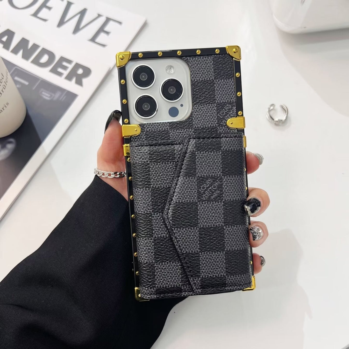 Luxury CANVAS LEATHER CARD HOLDER MONOGRAMs mysite