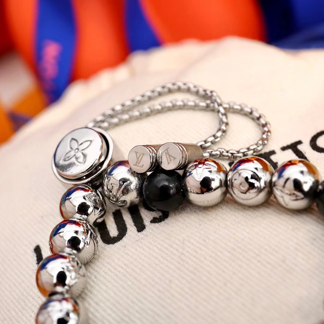 Monogram Adjustable Bead Bracelet mysite