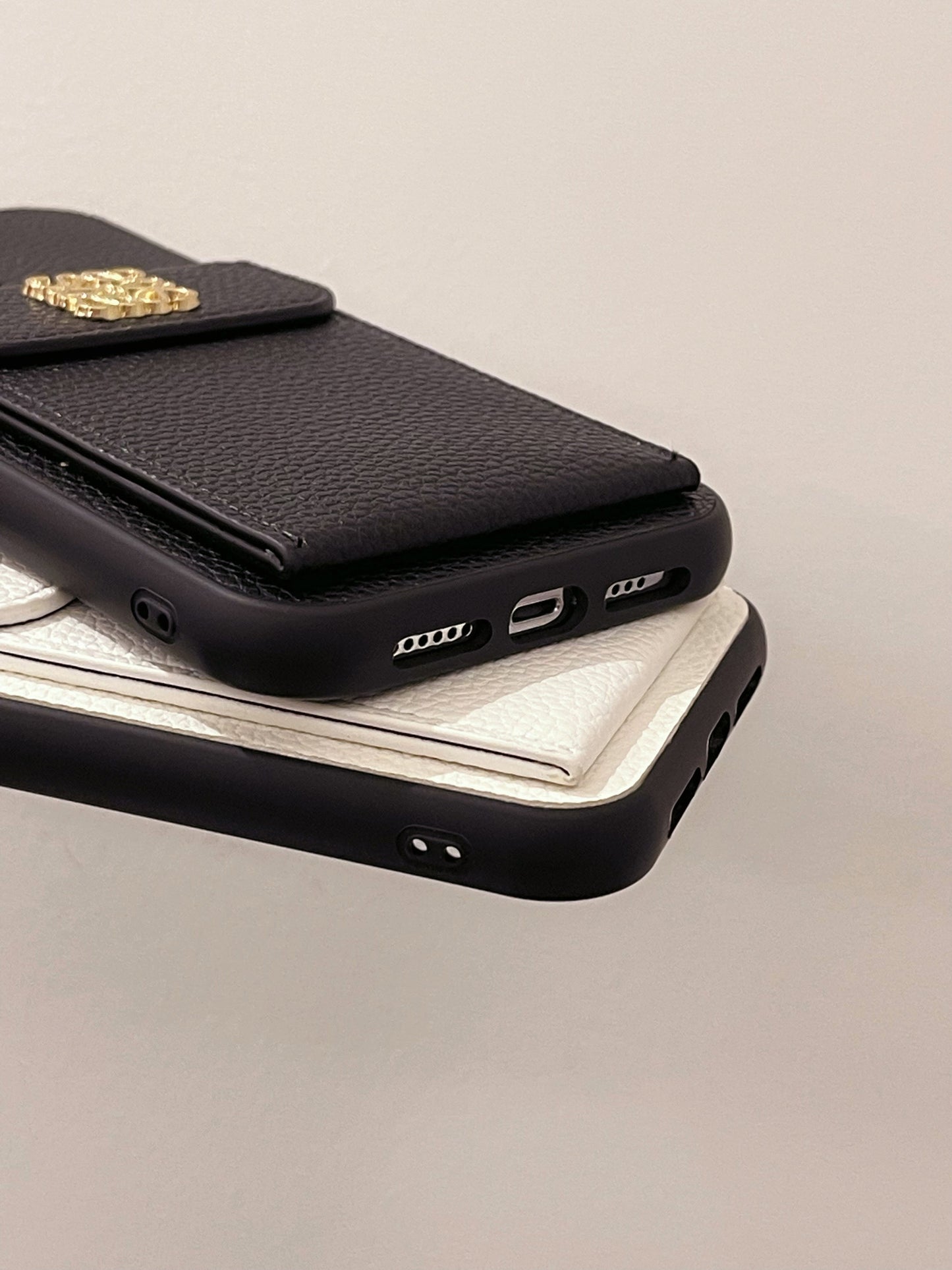 LOEWE iPhone Case With Card Holder Black-QBK240603 mysite