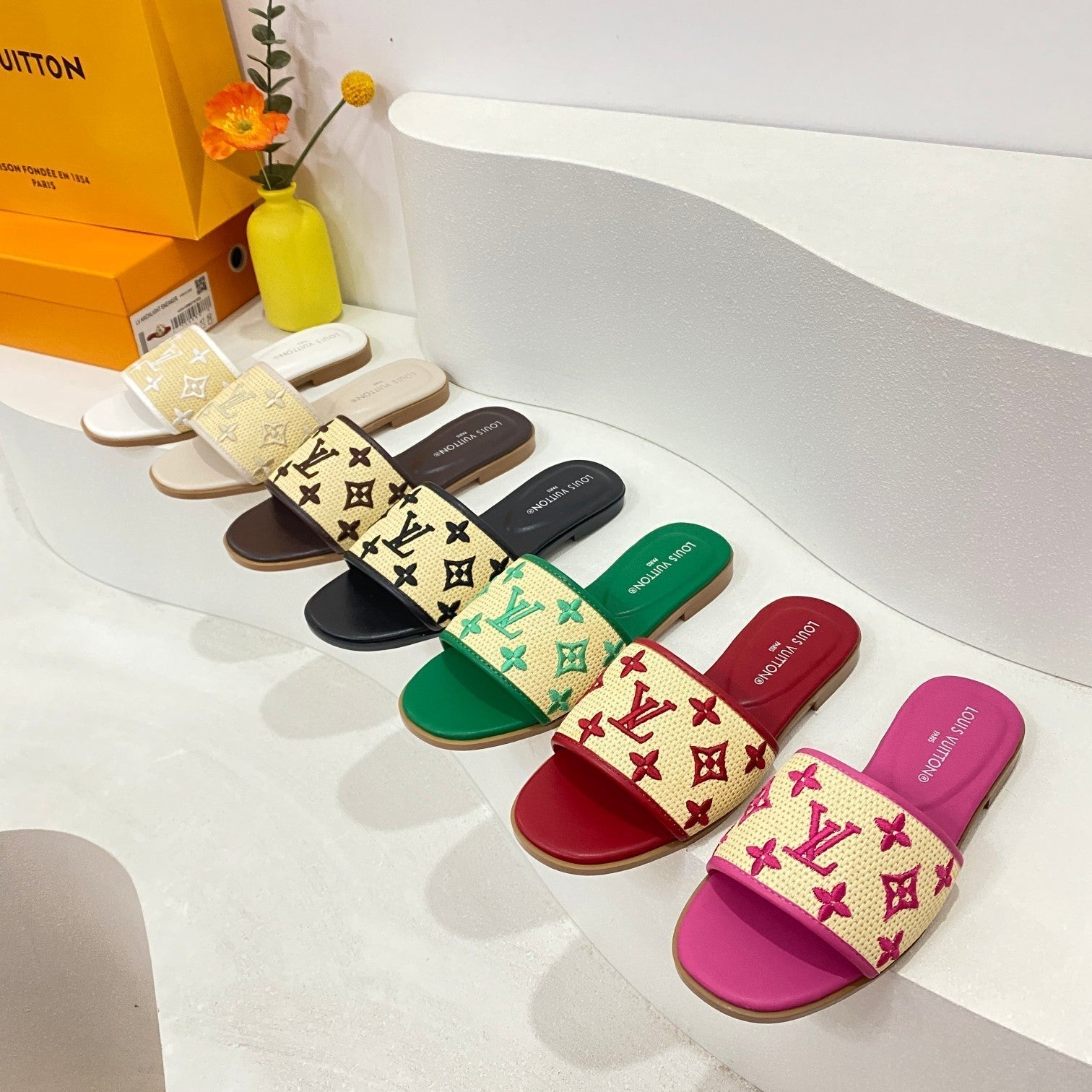 Woven Embroidered Slippers mysite