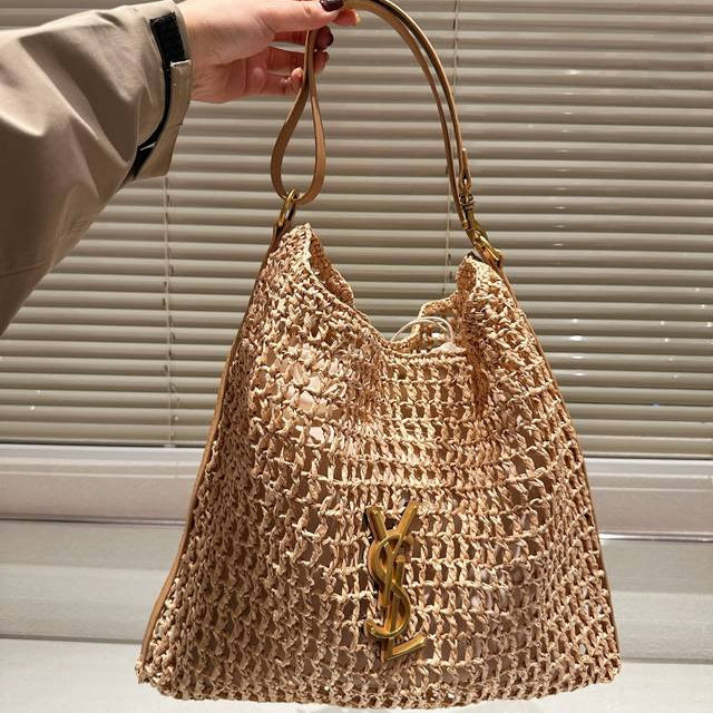 SAINT LAURENT YSL Raffia tote Bag mysite
