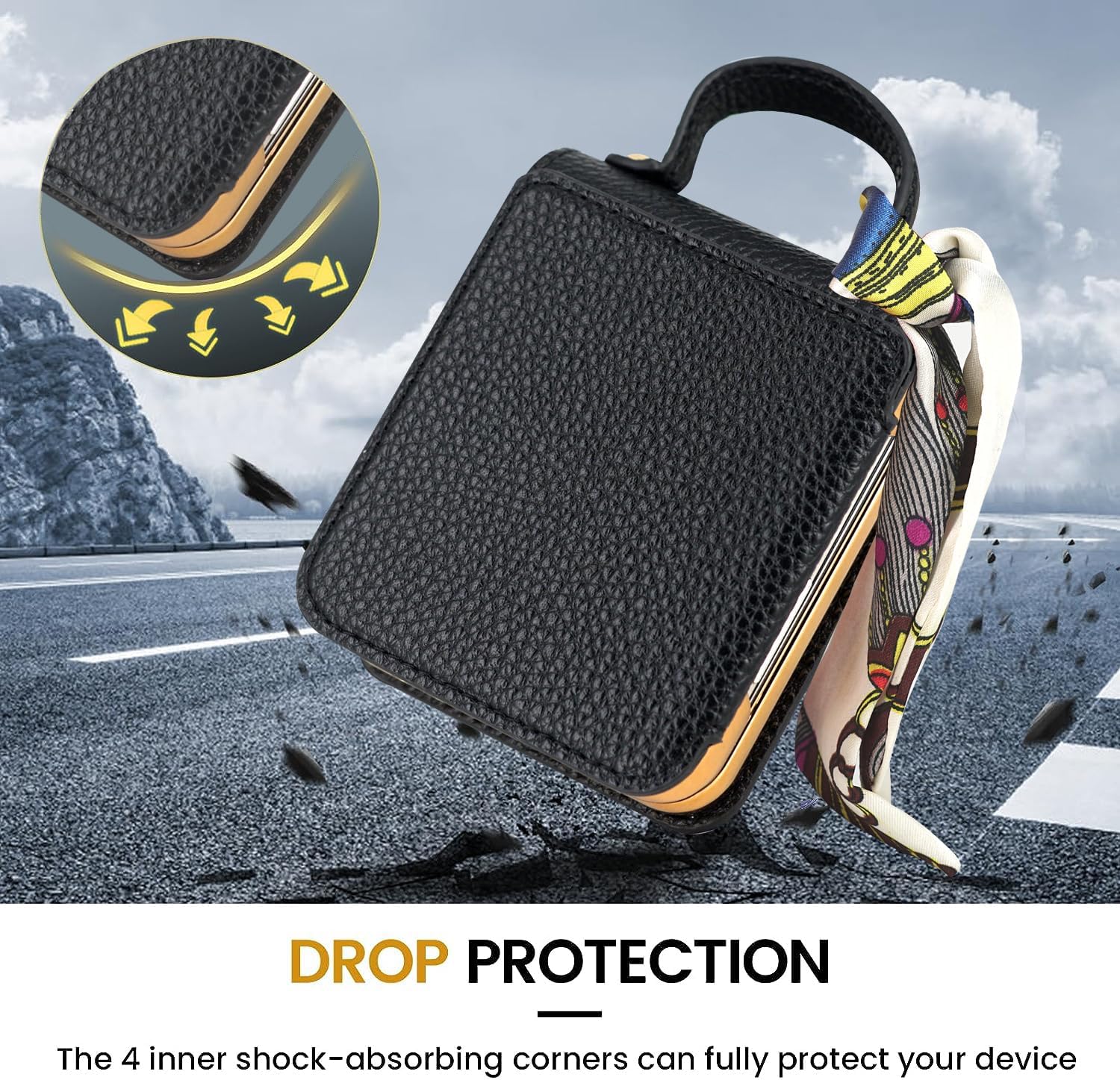 Samsung Luxury Leather Galaxy Z Flip 5/4 Cases mysite