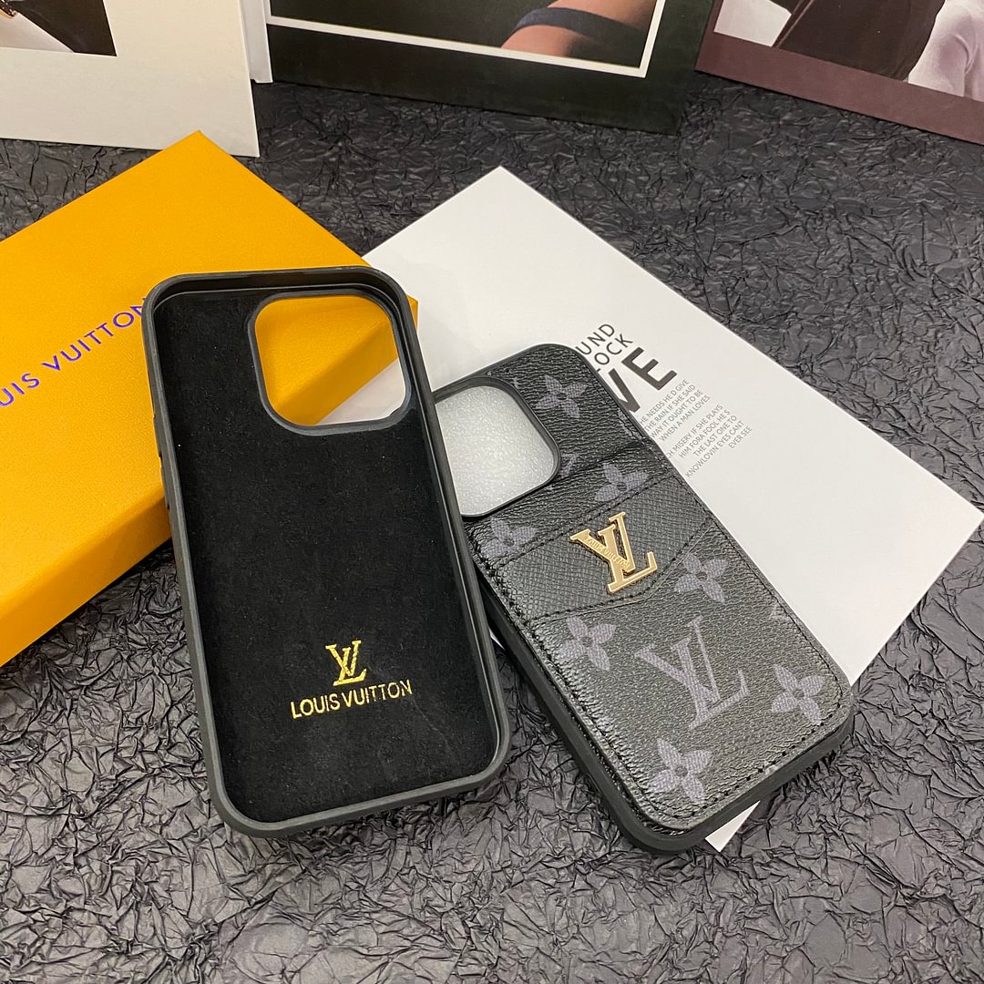 LUXURY MONOGRAM GENUINE LEATHER IPHONE CASE FLIP WALLETs mysite