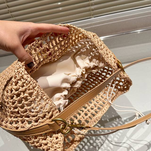 SAINT LAURENT YSL Raffia tote Bag mysite