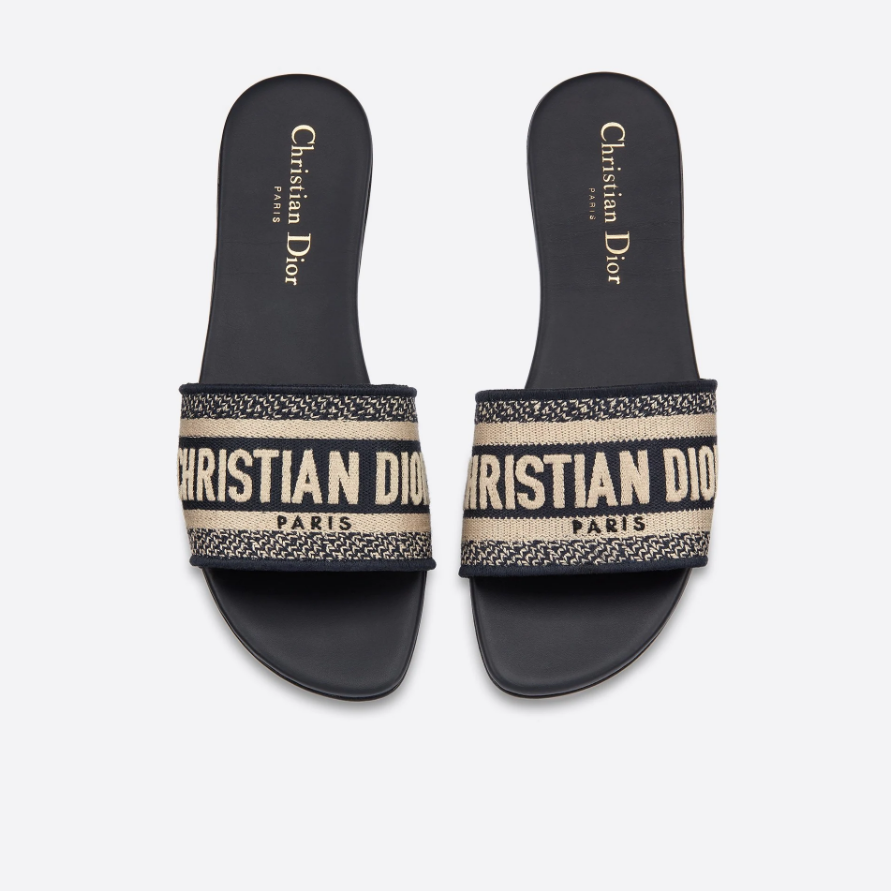 Classic Women's Solid Color Embroidery Slippers mysite