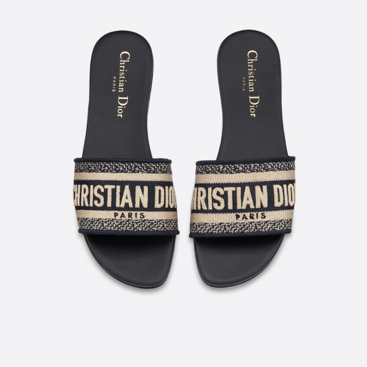 Classic Women's Solid Color Embroidery Slippers mysite