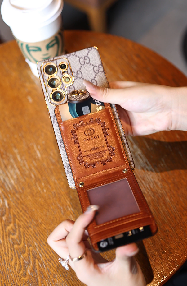 Advanced Leather Samsung Phone Case with Wallet and Strap.s mysite