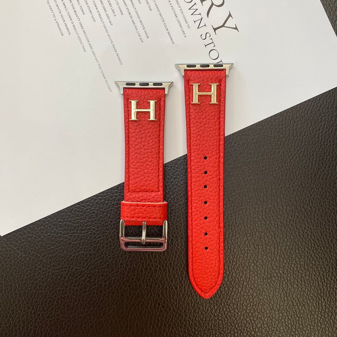 Genuine Pattern Leather Apple Watch Strap mysite