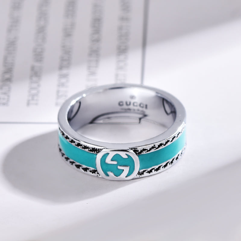 Blue Enamel Ring mysite