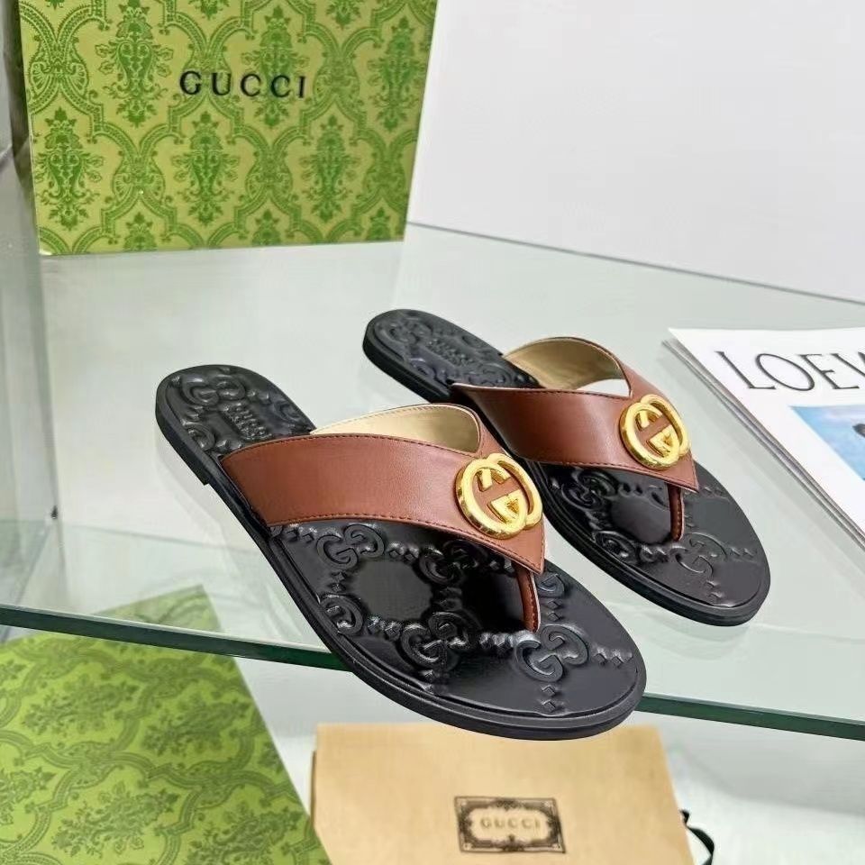 Fashion Metal Buckle Flip Flop Sandals mysite