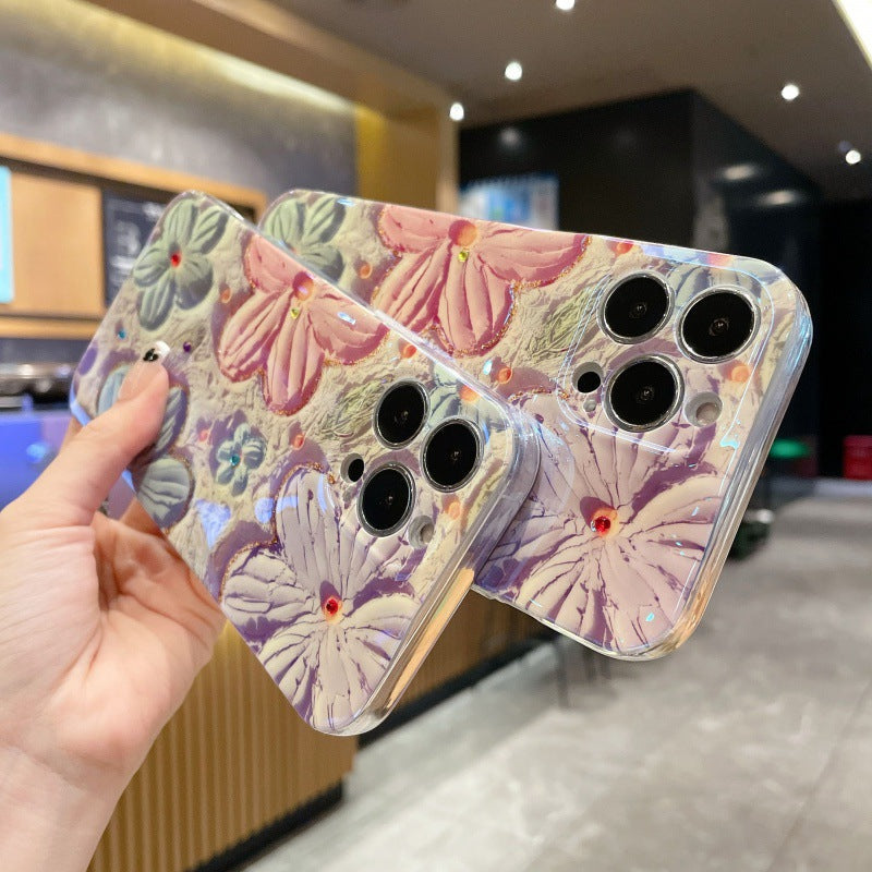 iPhone Case|Vintage Oil Painting Flower mysite