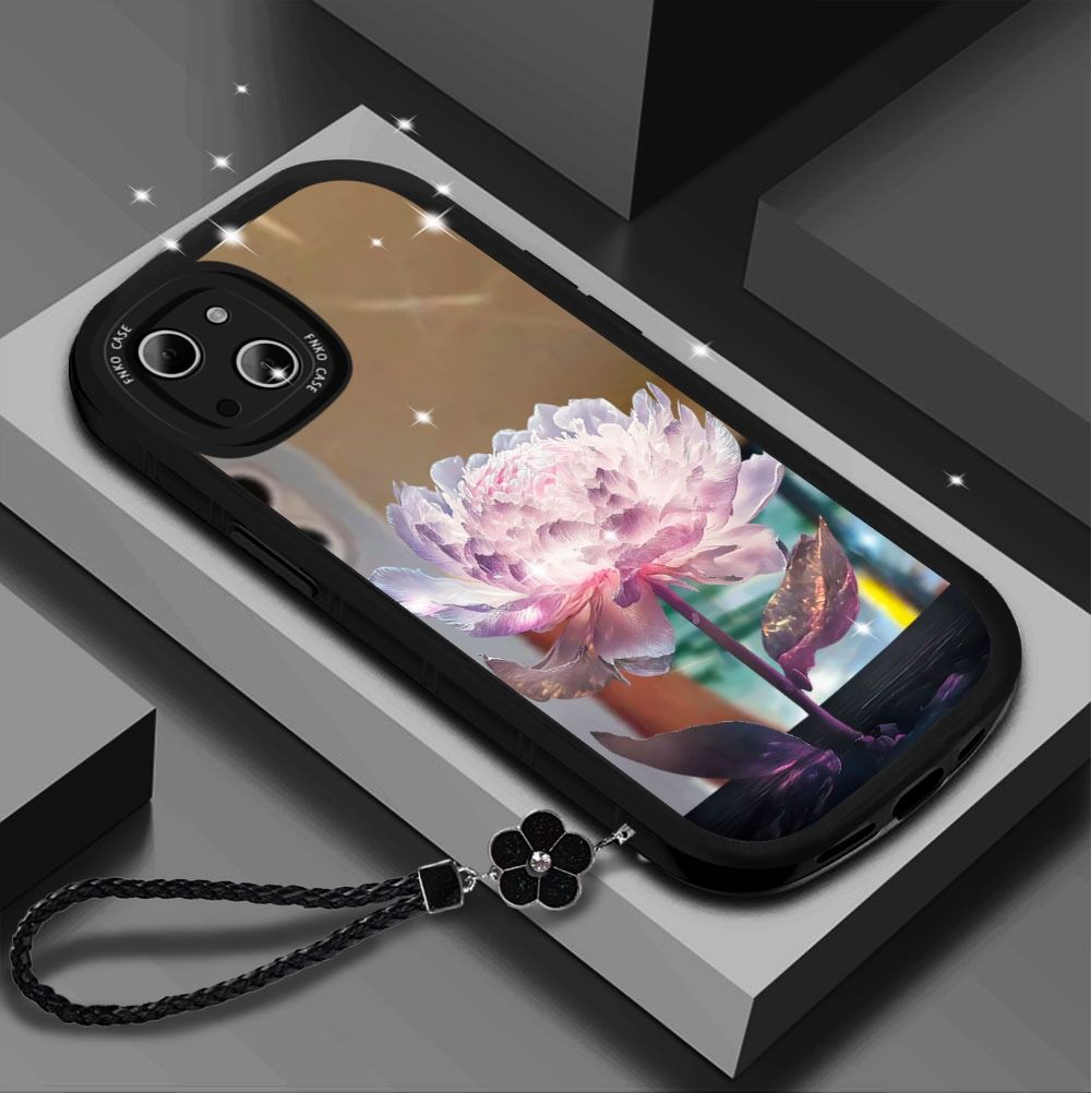 Mirror Flower With Wristband For iPhone Case mysite