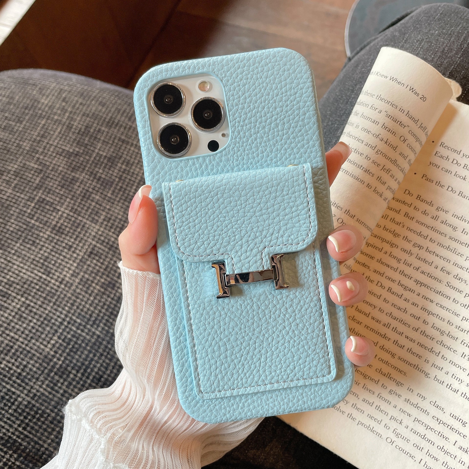H Card Holder Leather iPhone Case mysite