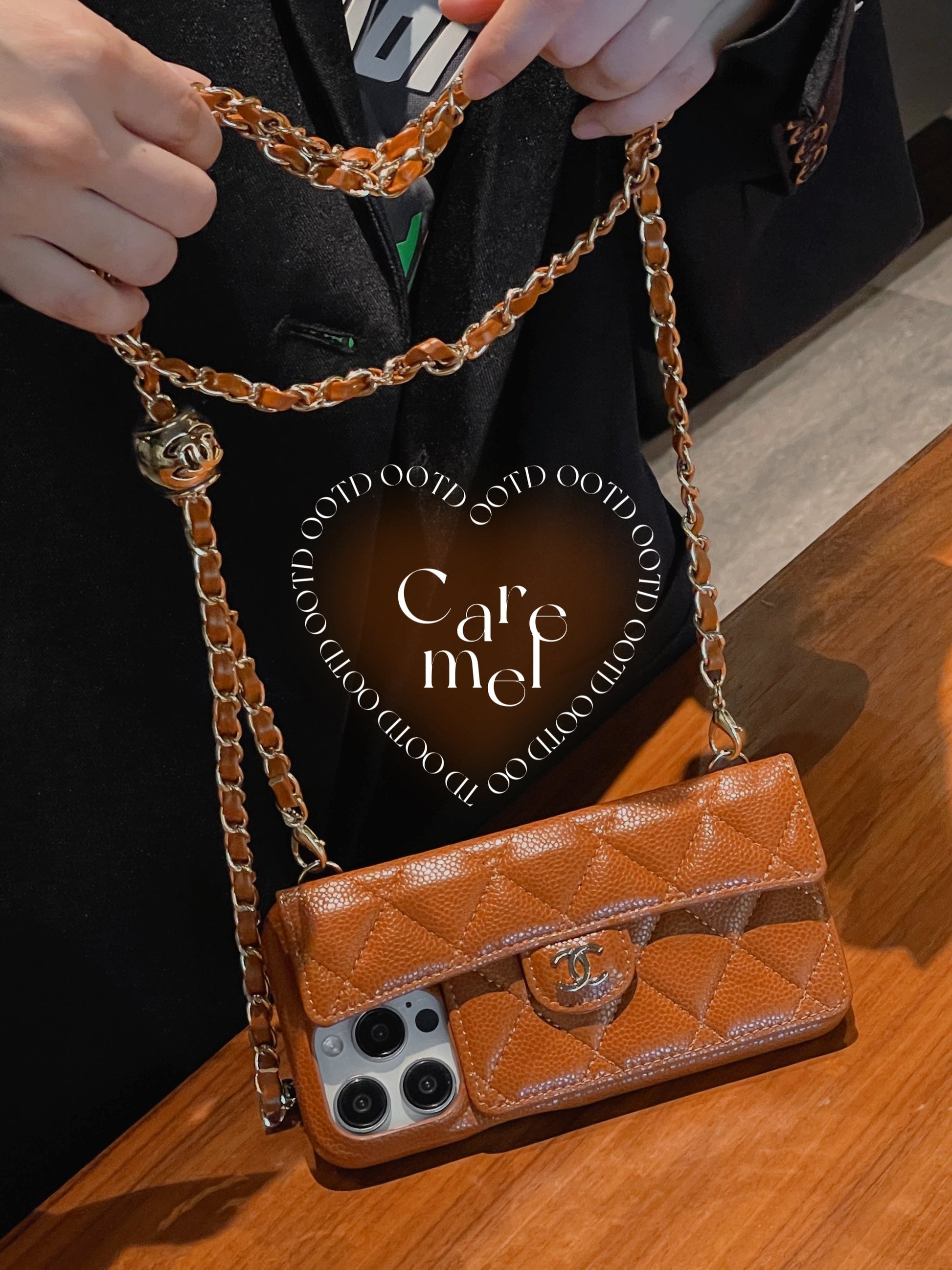 Luxury Wallet iPhone Case With Hand /Crossbody Chain mysite