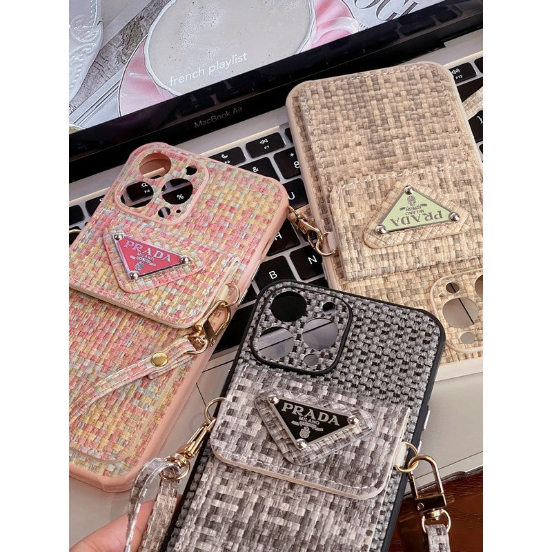 Pra Weave Card Bag Crossbody iPhone Case mysite