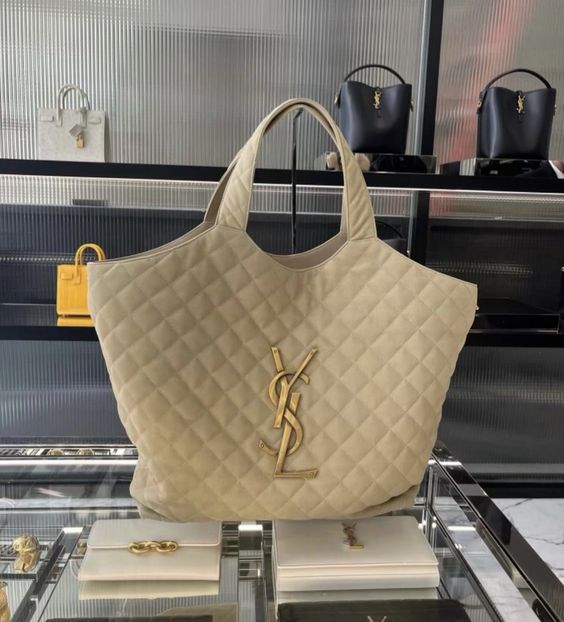 SAINT LAURENT Icare extra large embellished quilted leather tote Handbag mysite