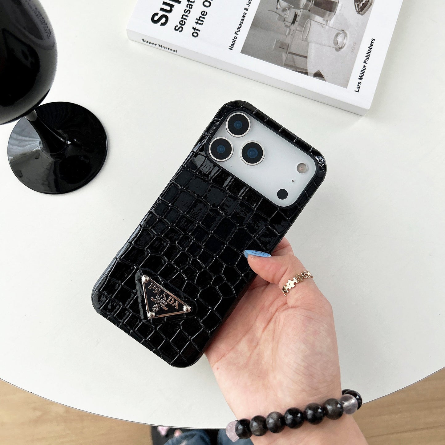 Elegant Prada Apple Phone Case For iPhone 17 / 16 / 15 / 14s mysite