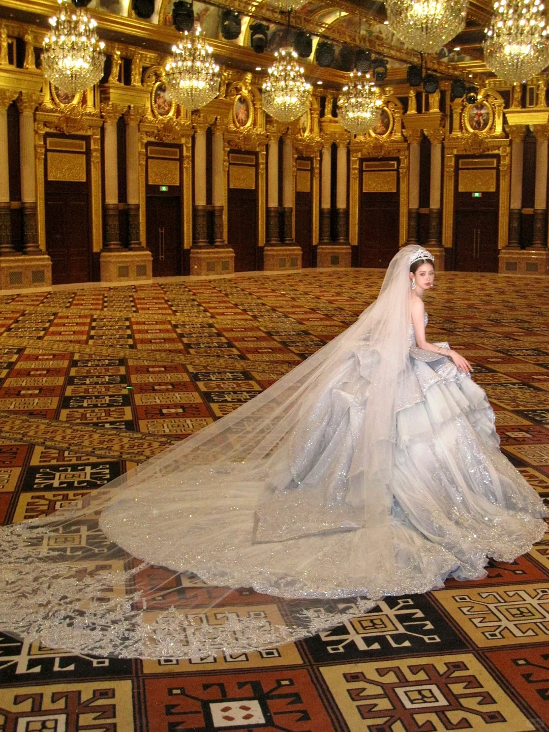 Gorgeous Shiny Beaded Sequined Sweetheart Design A-Line Wedding Dress Ball Gown Prom Dress Evening Dress TP4228s mysite