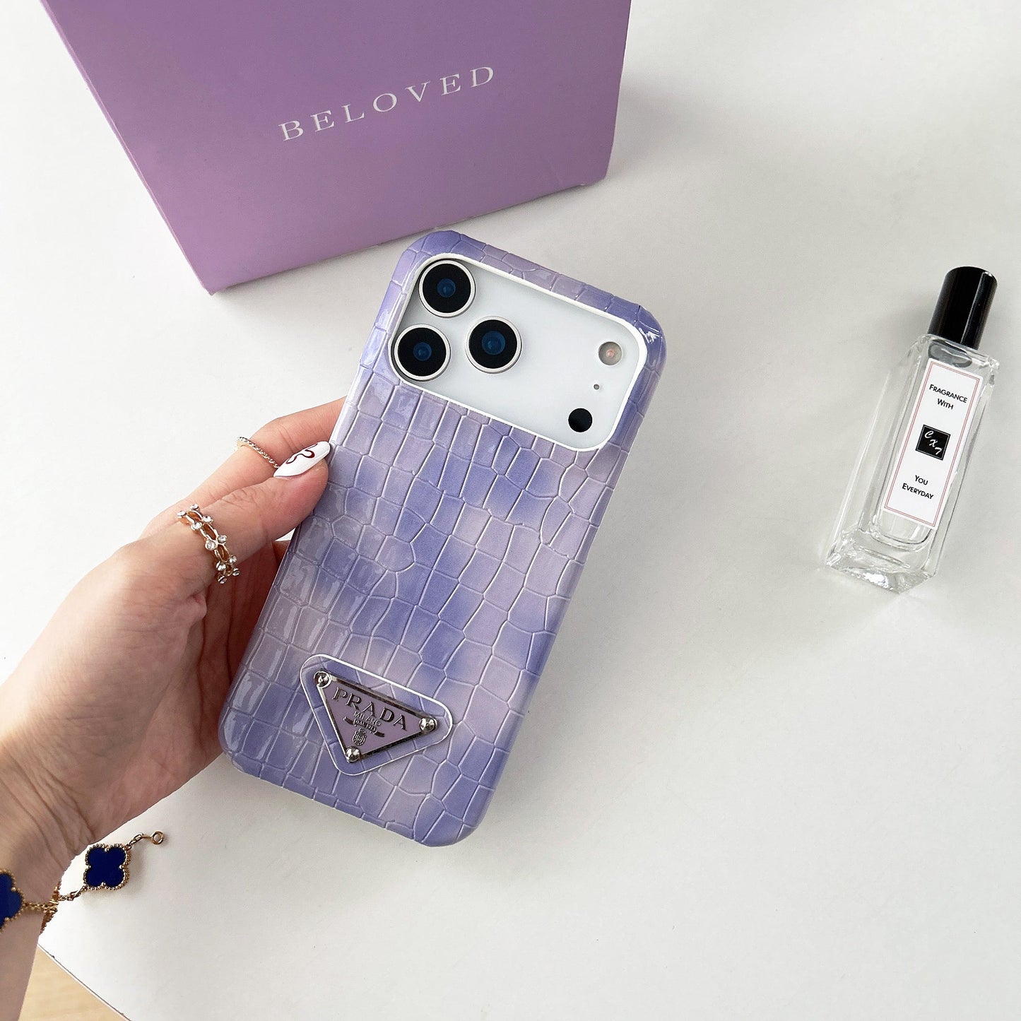 Elegant Prada Apple Phone Case For iPhone 17 / 16 / 15 / 14s mysite