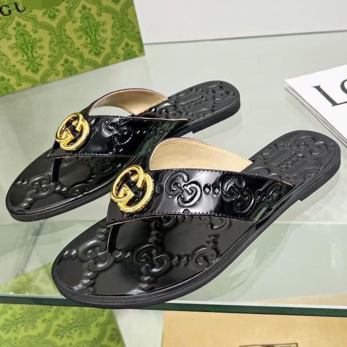 Fashion Metal Buckle Flip Flop Sandals mysite