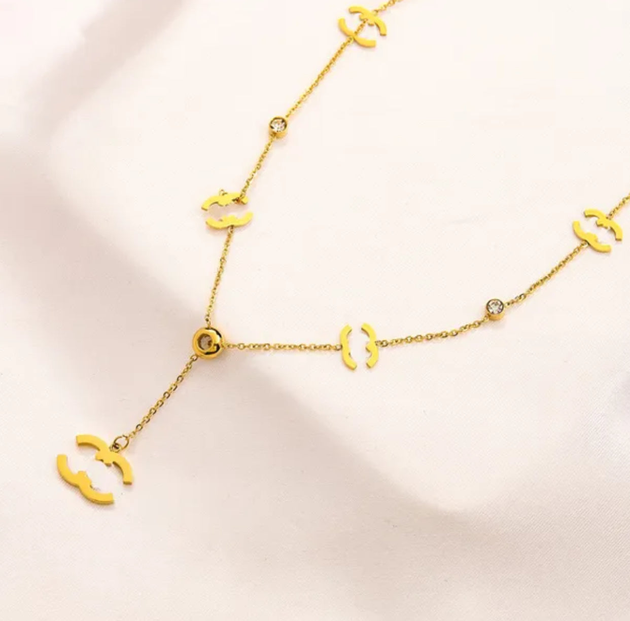 Designer Brand letter CC Necklace Elegant mysite
