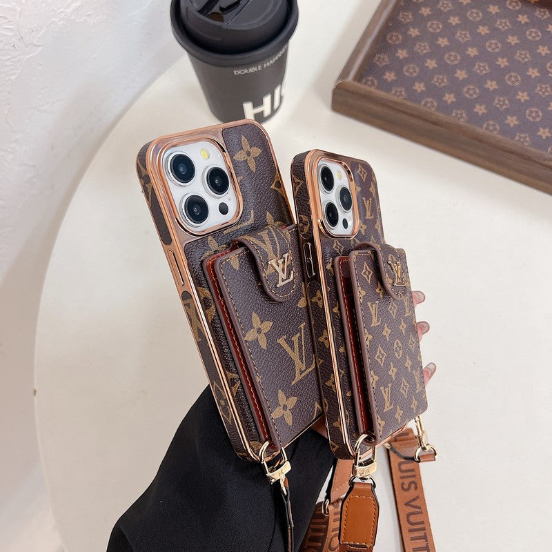 Lou Gold Cover Crossbody iPhone Case mysite