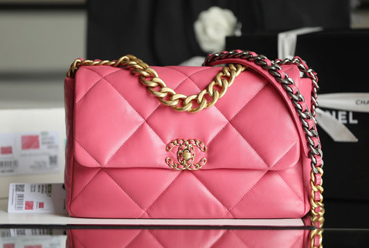Chanel 19 Flap Bag Medium Pink - 30cm mysite
