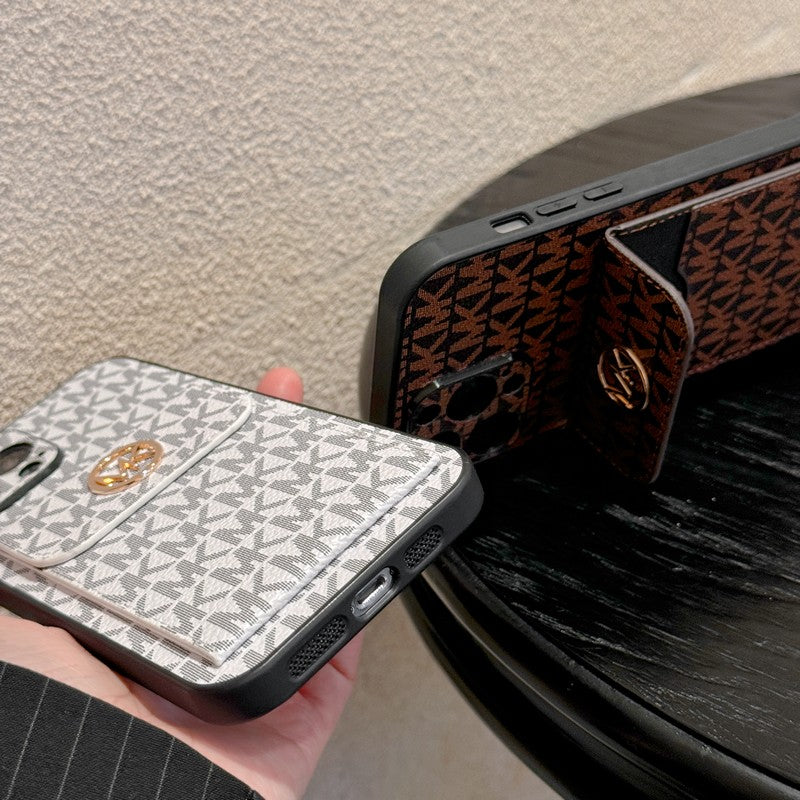 MK Card Bag Gold iPhone Case mysite