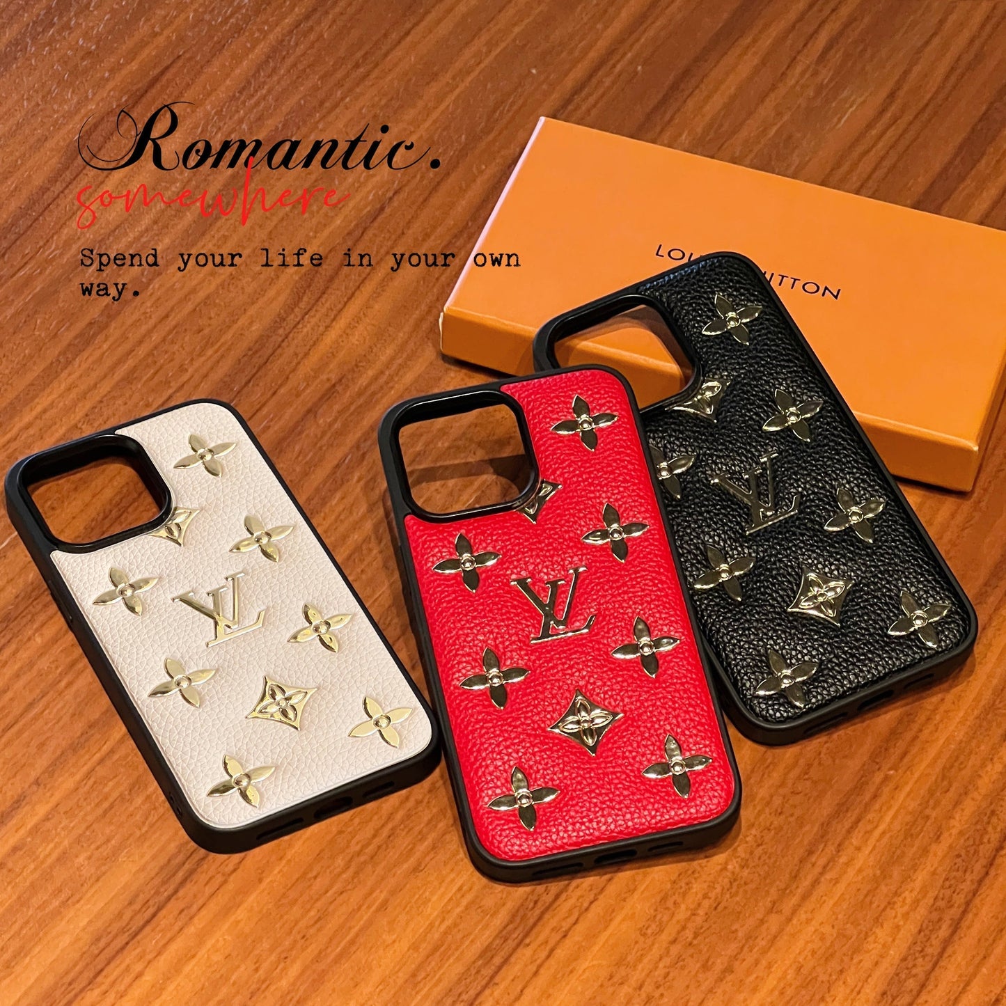 Lou Gold Leather iPhone Case mysite