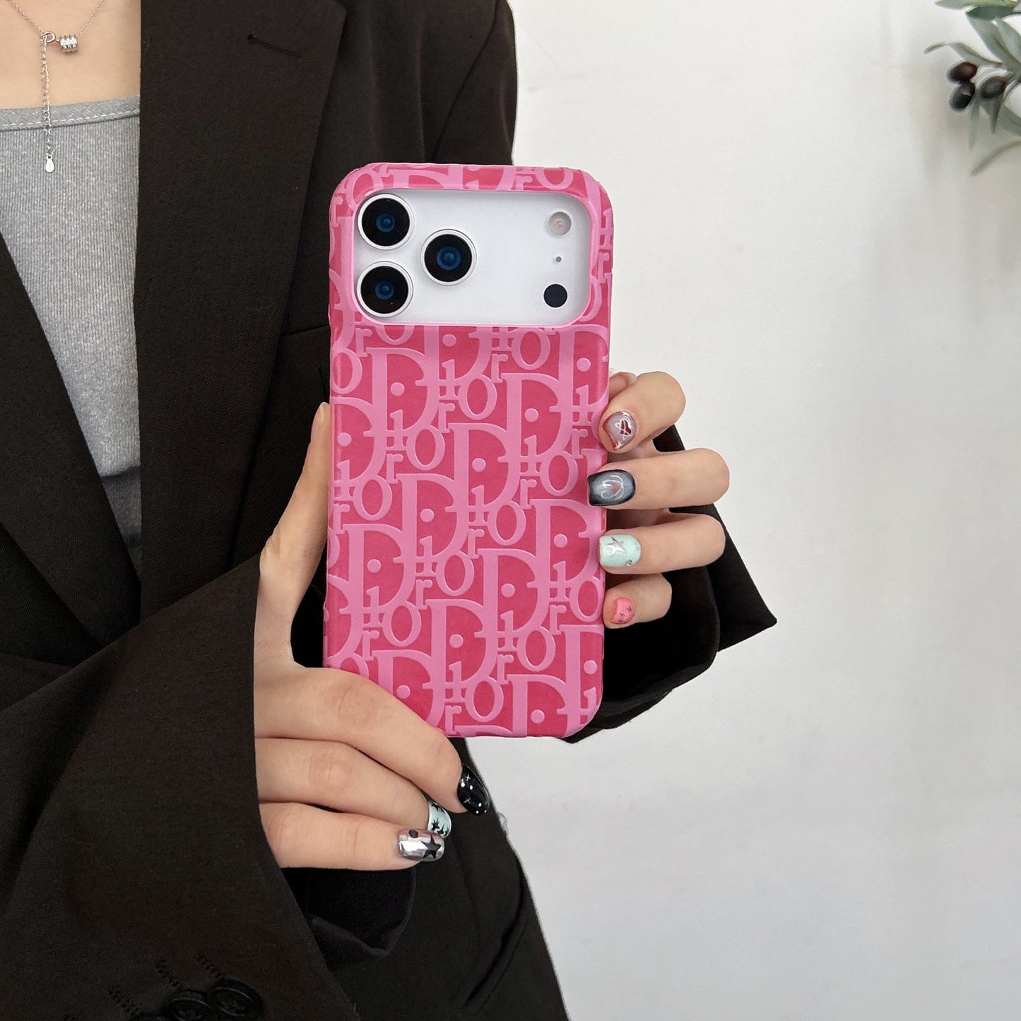 Lux Leather Dior Phone Case For iPhone 17 / 16 / 15 / 14s mysite