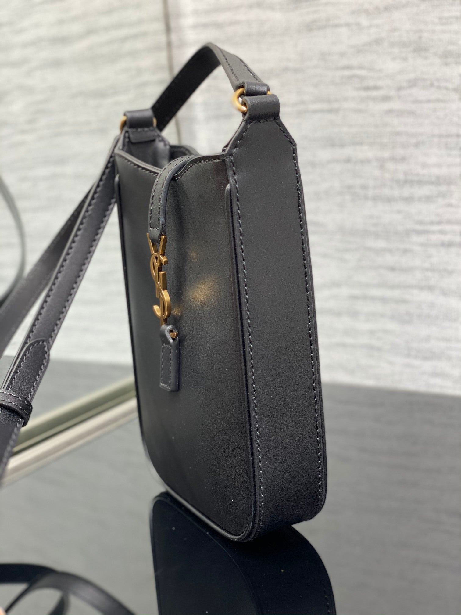 YSL Le 5 A 7 Mini Black Bag - 13x20x4cm mysite