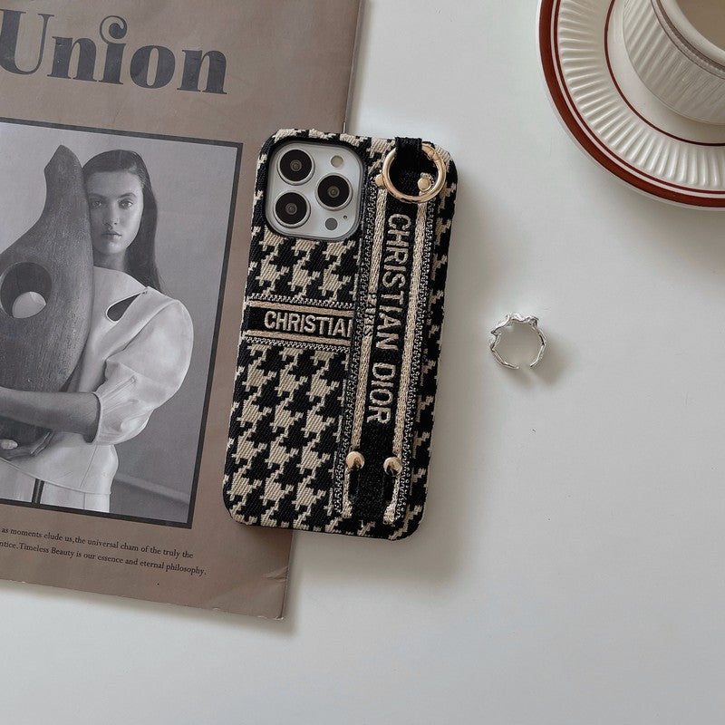 CD Houndstooth Wristband iPhone Case mysite