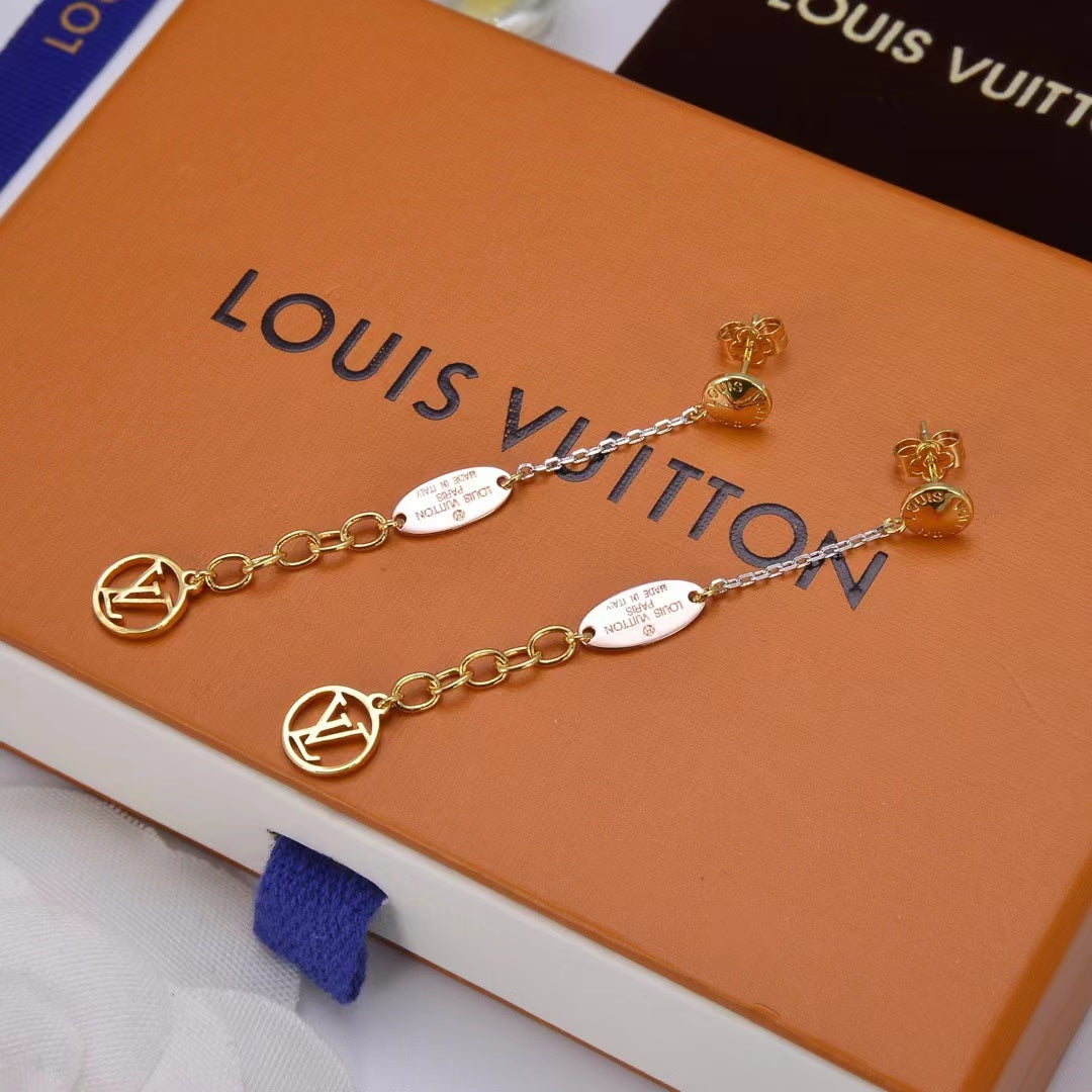Logomania Series Long Chain Earrings mysite